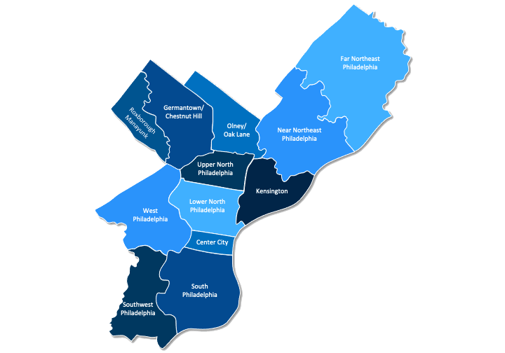 Areas CruZen Serves – Philadelphia region