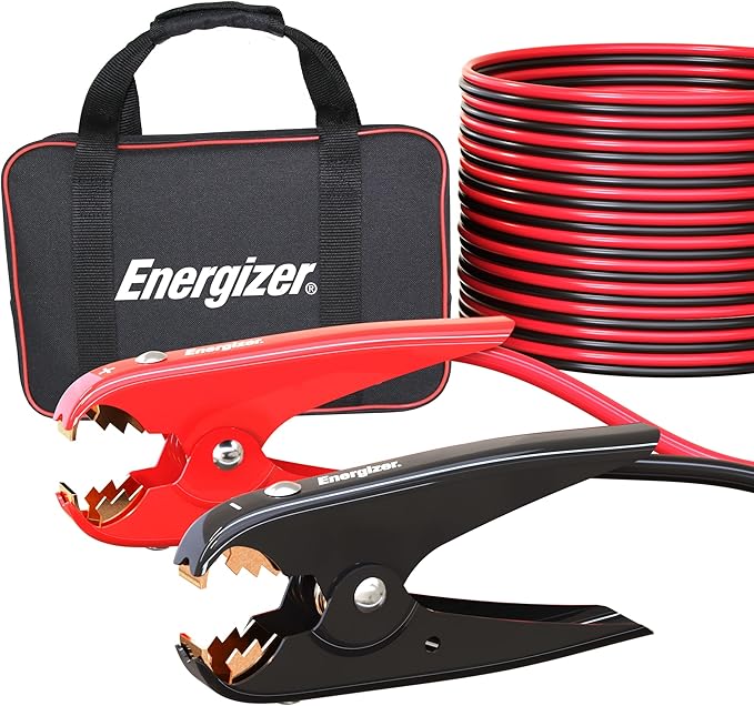 Energizer Jumper Cables for Car Battery, Heavy Duty Automotive Booster Cables