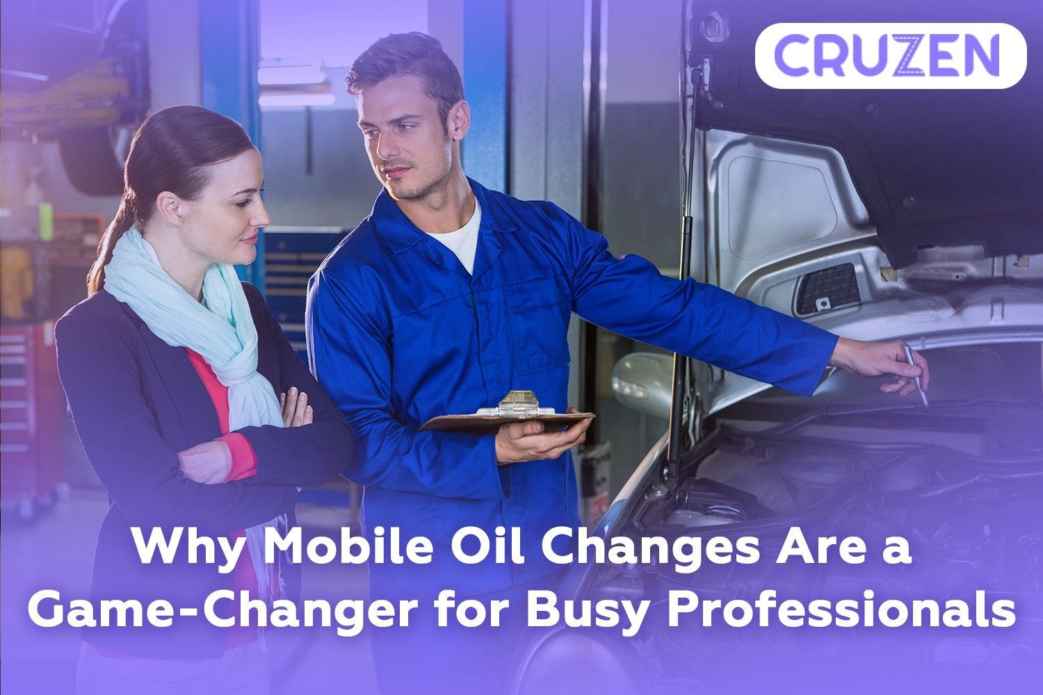 Mobile oil change service